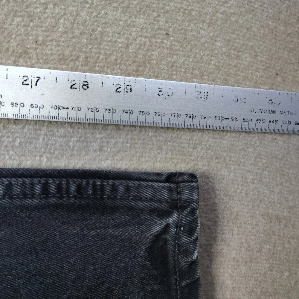 VTG Levis 505 Jeans Mens 40x32 Black Denim Straight Leg Regular Fit Made In USA